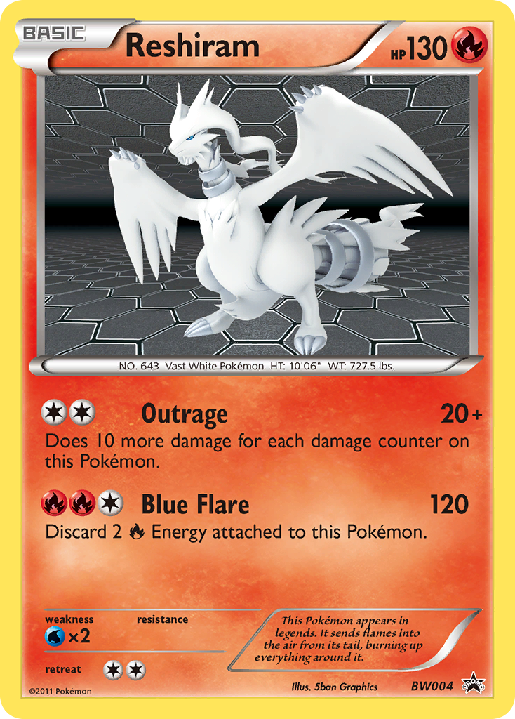 Black & White Promo Reshiram #4